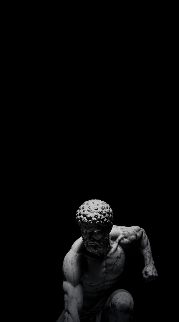 The Menos quote feed on a marble sprinter background